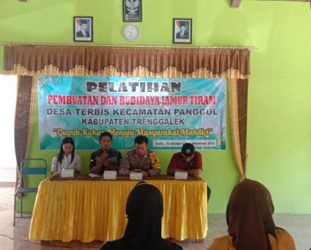 Pelatiahan Jamur Tiram Desa Terbis Tahun 2019